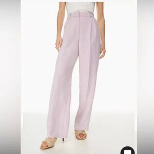 Aritzia Wilfred Effortless pants full length Lavender purple Wide Leg Trousers 4